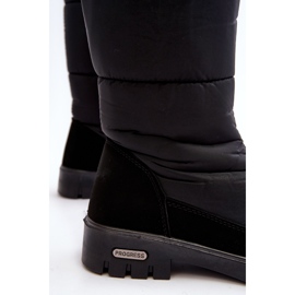 Bottes de neige isolées pour femmes Progress PROGJ-22-136 Noir le noir 8