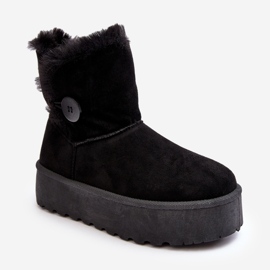 Bottes de neige à plateforme avec fourrure pour femmes, noir Vikas le noir 1