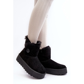 Bottes de neige à plateforme avec fourrure pour femmes, noir Vikas le noir 2