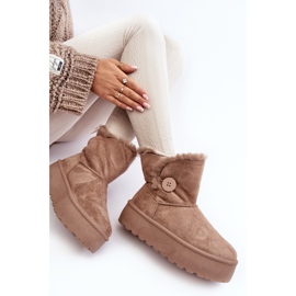 Bottes de neige à plateforme avec fourrure pour femme, beige Vikas 1 Bottes de neige à plateforme avec fourrure pour femme, beige Vikas 1