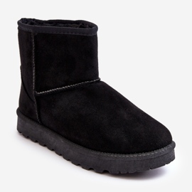 Bottes de neige isolées en daim pour femmes noires Nanga le noir 1
