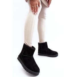 Bottes de neige isolées en daim pour femmes noires Nanga le noir 5