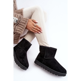 Bottes de neige isolées en daim pour femmes noires Nanga le noir 7