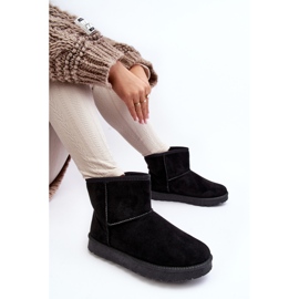 Bottes de neige isolées en daim pour femmes noires Nanga le noir 8
