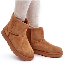 Camel Nanga Bottes de neige isolées en daim pour femmes brun 8