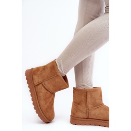 Camel Nanga Bottes de neige isolées en daim pour femmes brun 3