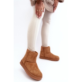 Camel Nanga Bottes de neige isolées en daim pour femmes brun 5
