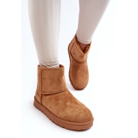 Camel Nanga Bottes de neige isolées en daim pour femmes brun 6