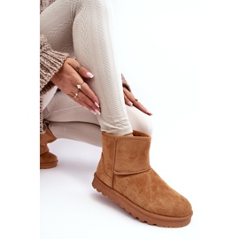 Camel Nanga Bottes de neige isolées en daim pour femmes brun 7