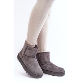 Bottes de neige isolées en daim pour femmes gris Nanga 2