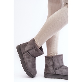Bottes de neige isolées en daim pour femmes gris Nanga 3