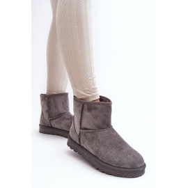 Bottes de neige isolées en daim pour femmes gris Nanga 4