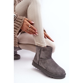 Bottes de neige isolées en daim pour femmes gris Nanga 6