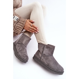 Bottes de neige isolées en daim pour femmes gris Nanga 7