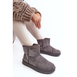 Bottes de neige isolées en daim pour femmes gris Nanga 8