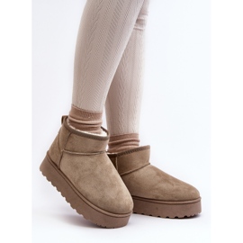 Bottes de neige à plateforme avec doublure en fourrure pour femmes, vert Xamella 2