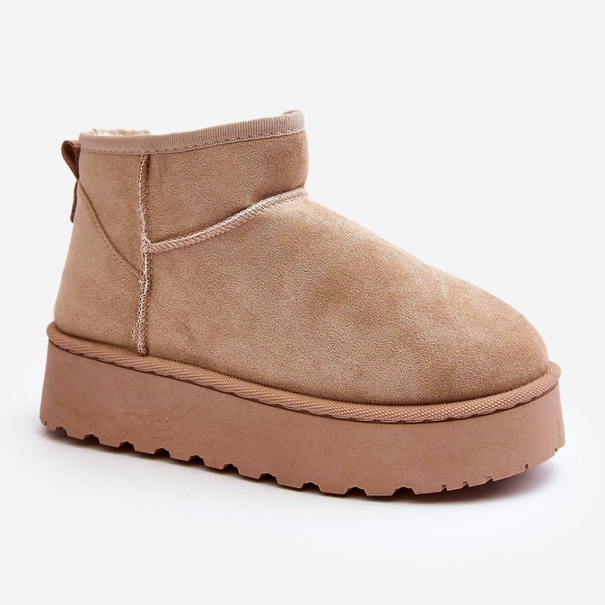 Bottes de neige à plateforme avec doublure en fourrure pour femme, beige Xamella 2 Bottes de neige à plateforme avec doublure en fourrure pour femme, beige Xamella 2