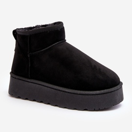 Bottes de neige à plateforme avec doublure en fourrure pour femmes, noir Xamella le noir 2