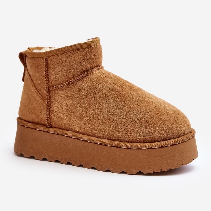 Bottes de neige à plateforme pour femmes isolées avec fourrure Camel Xamella brun 2