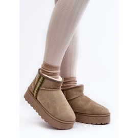 Bottes de neige à plateforme isolées pour femmes vert Lomessa 2