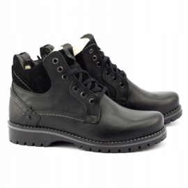KOMODO Bottes de neige isolées pour hommes noires 885 le noir 2