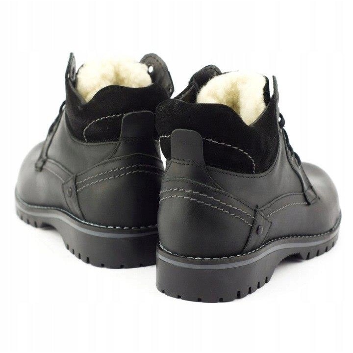 KOMODO Bottes de neige isolées pour hommes noires 885 3