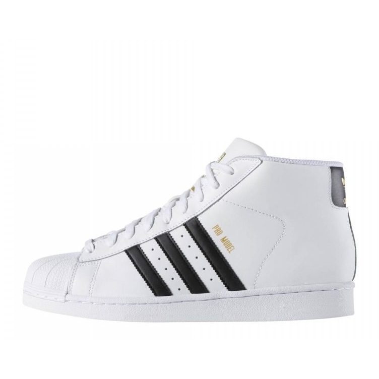 Chaussures Adidas Originals Pro Model M S85956 blanche 1 Chaussures Adidas Originals Pro Model M S85956 blanche 1