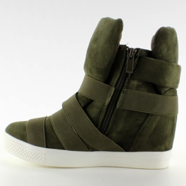 Baskets à bandes en caoutchouc F-215 Olive vert 2