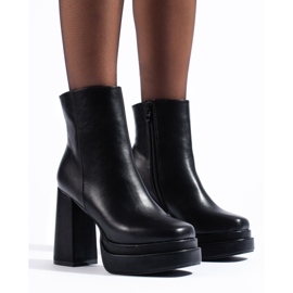 Bottines à talons hauts noires Shelovet 1