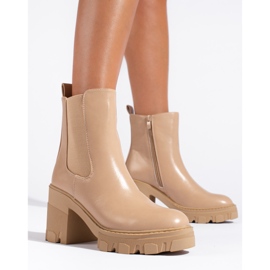 Bottines femme Shelovet, beige 1