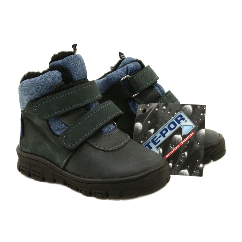 Bottines à membrane velcro TE-POR Mazurek 1360 bleu marine 6 Bottines à membrane velcro TE-POR Mazurek 1360 bleu marine 6