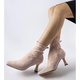 Bottines à talons bas Lucerne roses 1