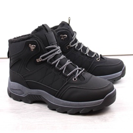 Bottes hautes d'hiver isolées pour hommes, noires 1