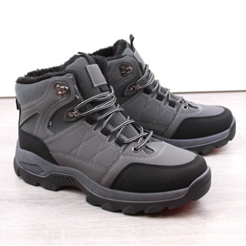 Bottes hautes d'hiver isolées pour hommes, gris 1 Bottes hautes d'hiver isolées pour hommes, gris 1