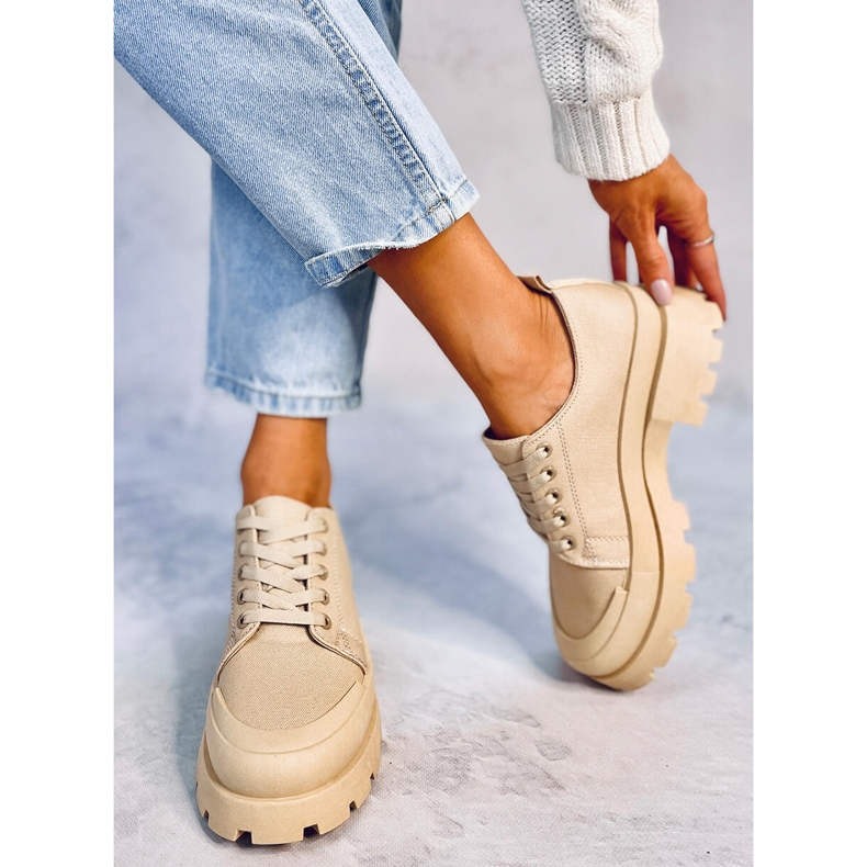 Baskets trekking Golv Kaki beige 1