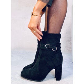 Dianes Bottines à talons en daim noir le noir 5