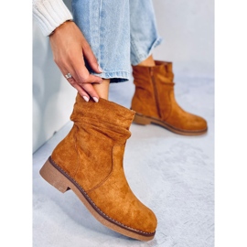 Bottines à volants Bracy Camel brun 4