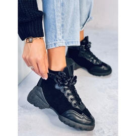 Baskets avec chaîne amovible Peri Black le noir 1