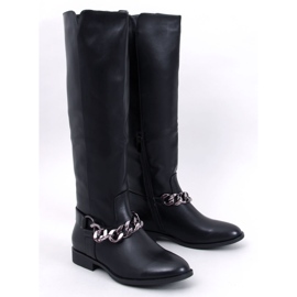 Daigle Bottes pleine fleur femme noires le noir 1