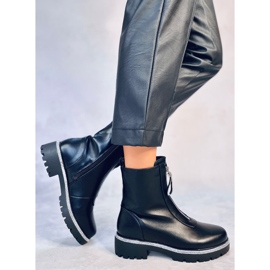 Teah Bottines noires avec zircons cubiques le noir 3