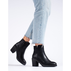 SHELOVET Bottines classiques noires à talons hauts le noir 1