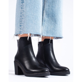 SHELOVET Bottines classiques noires à talons hauts le noir 2