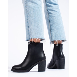 SHELOVET Bottines classiques noires à talons hauts le noir 3