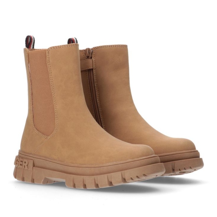 Bottines Tommy Hilfiger Bootie Cognac W T3A5-33059-0315582-582 brun 1