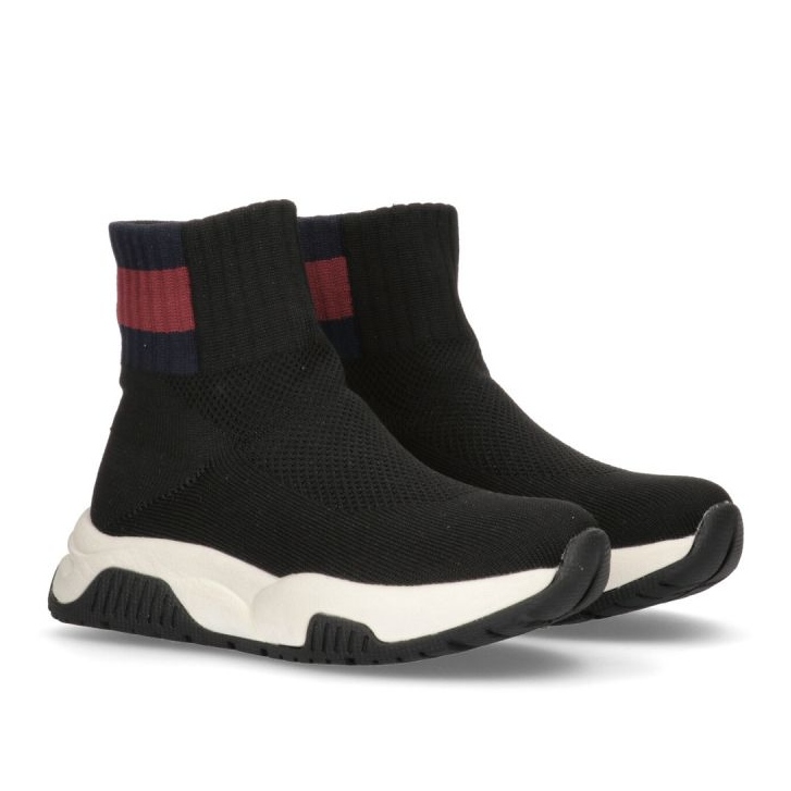 Tommy Hilfiger Sock Sneaker Noir W chaussures T3A9-33007-0702999-999 1