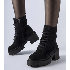 Bottes isolées noires avec post Karino 1