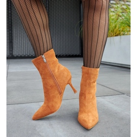 Bottines marron à talons bas de Guimond brun 3