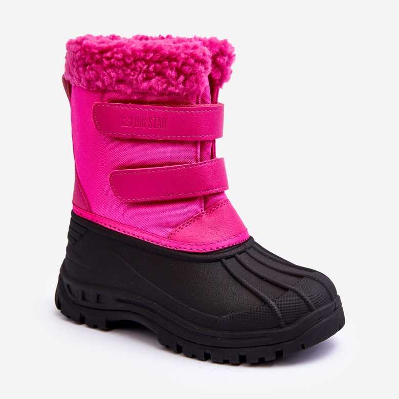 Bottes de neige Velcro Enfant Big Star Fuchsia MM374112 rose 1