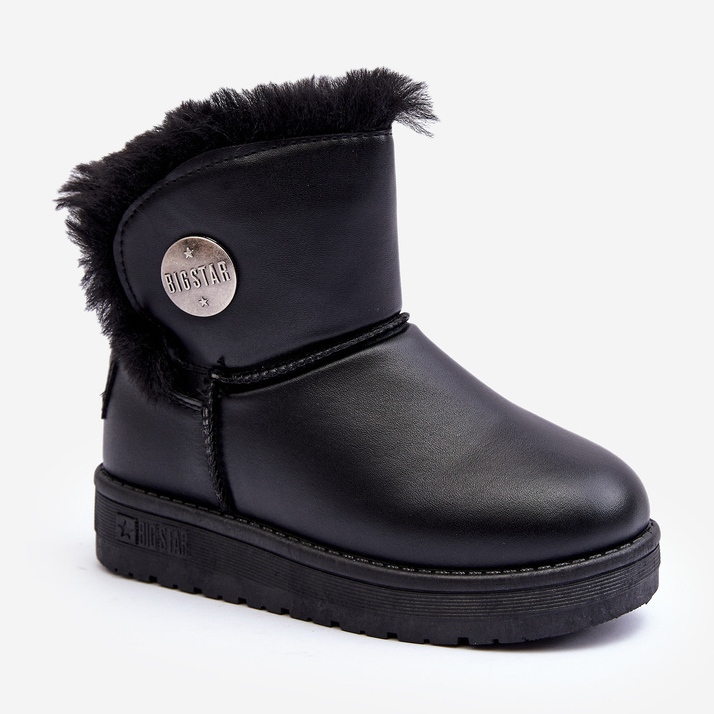 Bottes de neige enfant doublées de fourrure noir Big Star MM374082 le noir 1