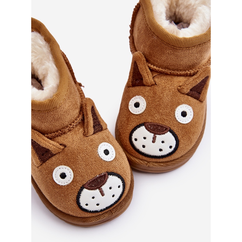 FR1 Bottes de neige isolées Camel pour enfants Vavena brun 1